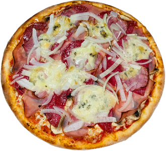 Pizza paesana al gorgonzola